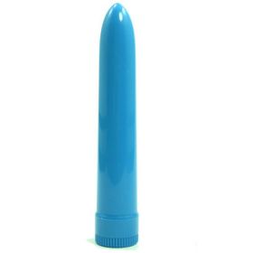 Lady&#039;s Mood 7 Inches Plastic Vibrator Blue